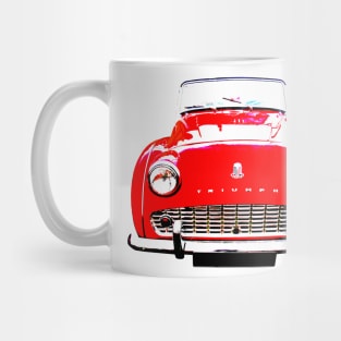 Triumph TR3 British 1950s classic car red Mug
